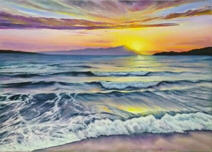 Закат в заливе