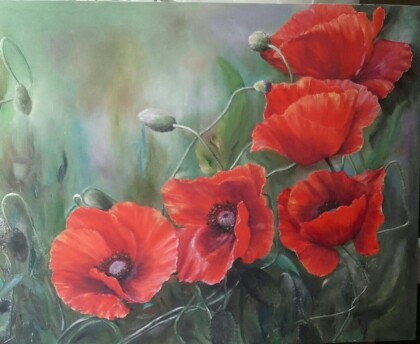 Красные маки