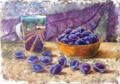 Сливы цвета ультрамарин