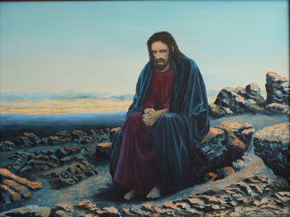 Иисус в пустыне.