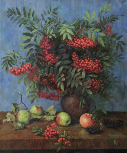 Натюрморт с рябиной