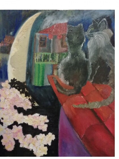 месяц с кошками