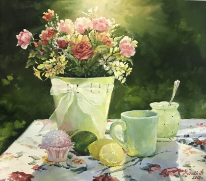 Завтрак в саду