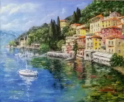 Италия, Варенна, озеро Комо