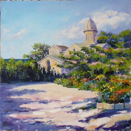 Феодосия. Цветущий дворик Иверской