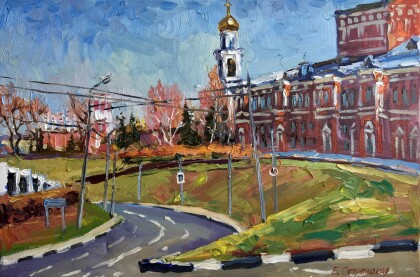 Колокольня Иверского монастыря