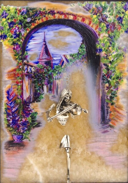 Скрипачка - рассвет