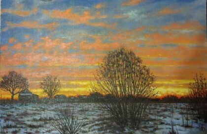 Деревенский закат