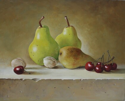 натюрморт Груши с фруктами
