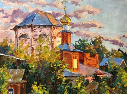 Благовещенская церковь на закате