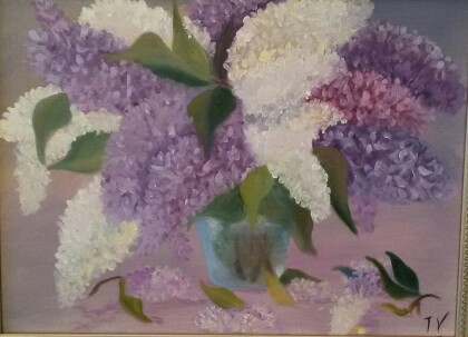 Пышный букет сирени