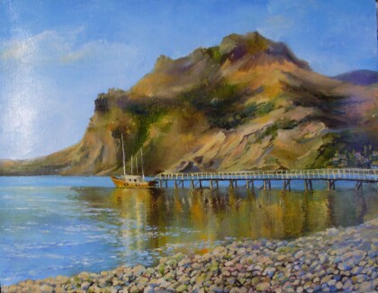 Коктебель. Солнце у причала.