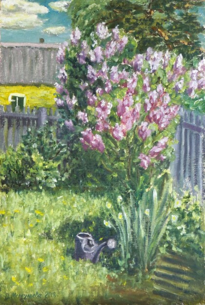 Сирень цветет