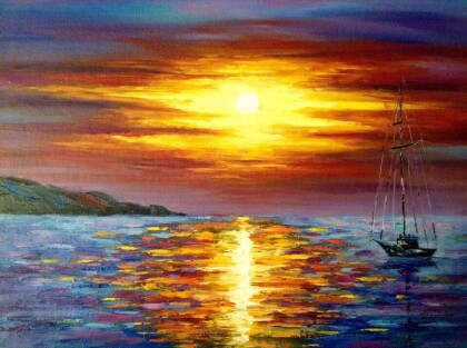 "Закат над морем"