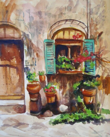 Дворик на Крите