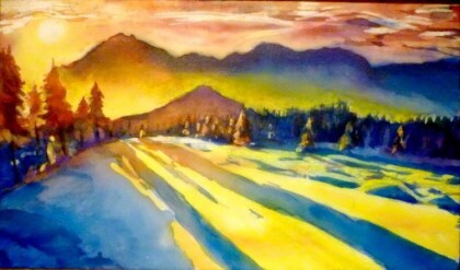 "Горы, солнце"