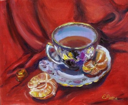 Алое и золотое