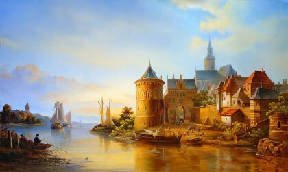 Вид на городской причал. Вариант