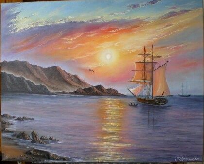 Рассвет над морем