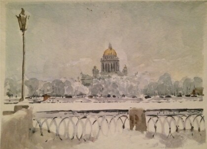 Зимний Исаакиевский собор