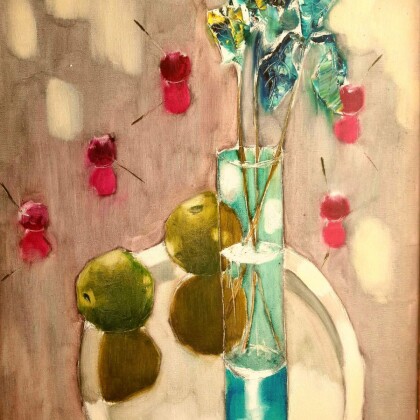 яблоки и ирисы