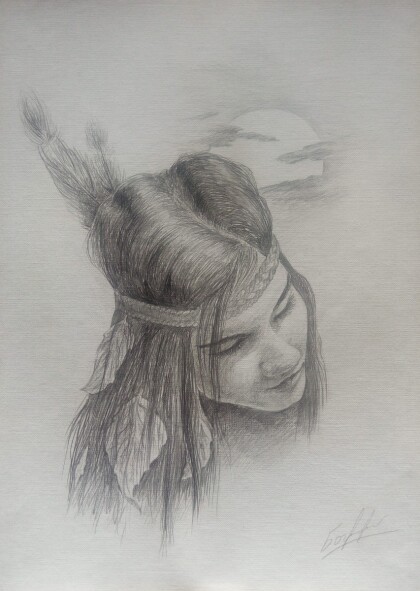 Портрет девушки "Танцующая Лань"