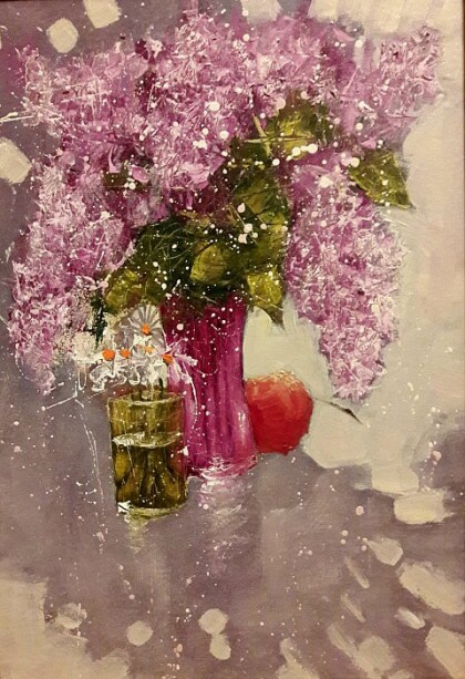 сиреневый натюр