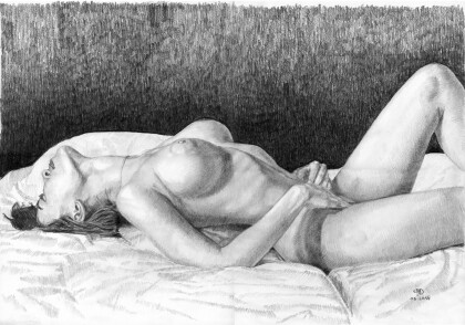 Ландшафты тела, натурщица 034