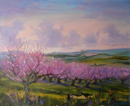 Крым. Цветущие персиковые сады