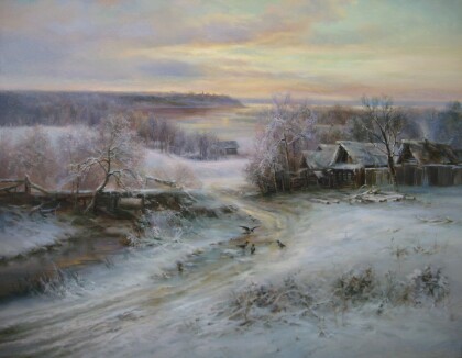 Зима в деревне