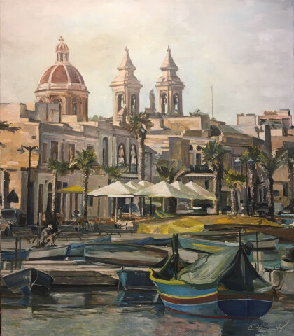 Мальа, городской пейзаж, причал