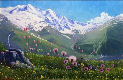 Красная Поляна, вид на гору Аибга