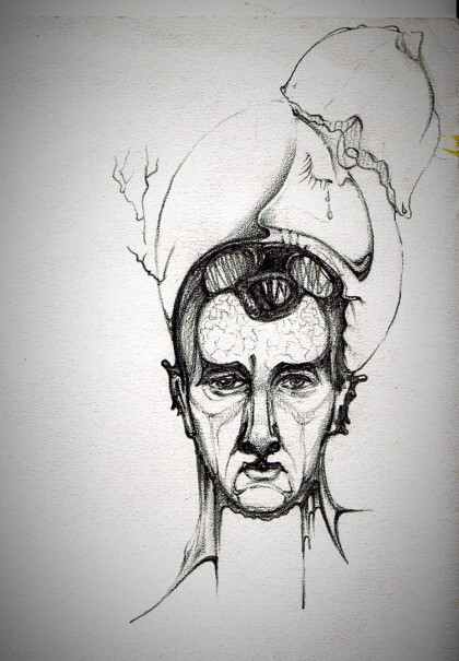 Поцелуй на ночь. Автопортрет