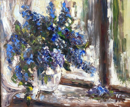 Сирень в вазе
