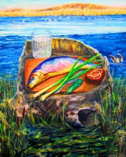 Перекус на реке Ишим