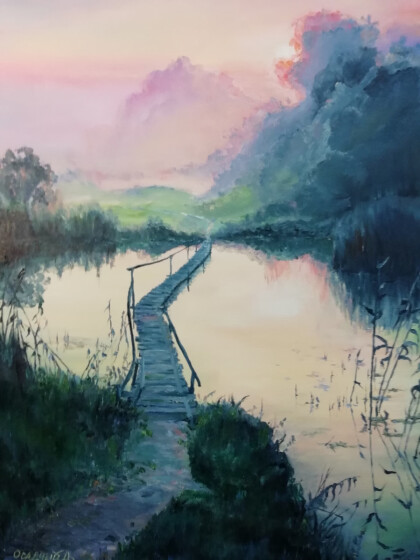 Река в золотом