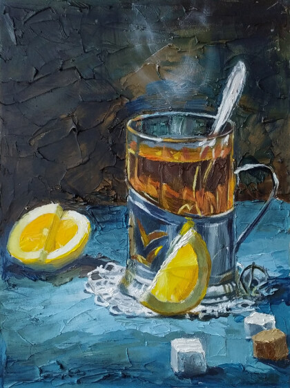 Чай с лимоном