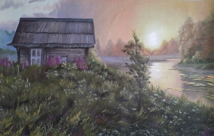 Домик у пруда.