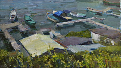 Весна на лодочной станции