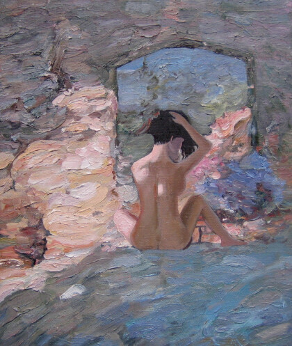 Копия картины Бато Дугаржапова.Утро