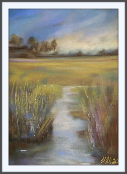 Пейзаж с ручьем