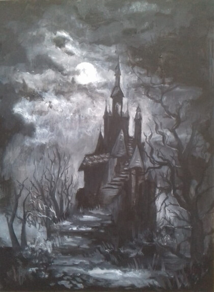 Замок в ночи