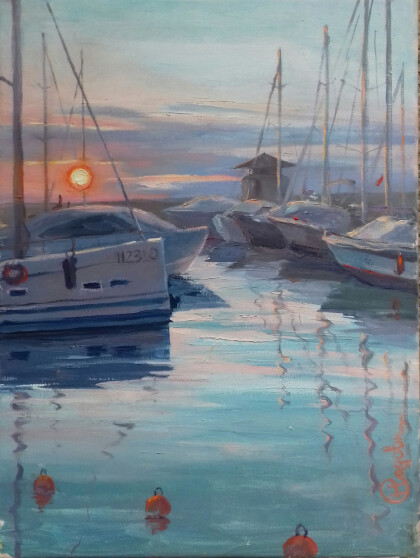 Вечер в марине