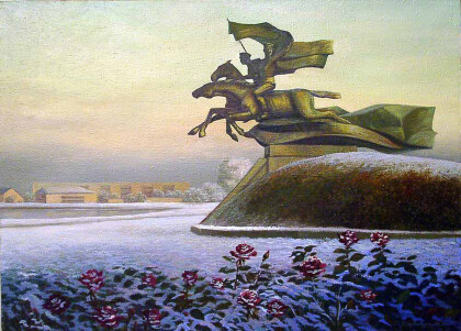 Снег и розы