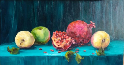 Натюрморт с гранатами