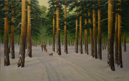 В зимнем лесу