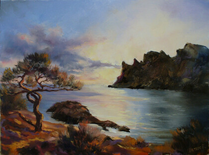 Закат в Дилилиманской бухте.