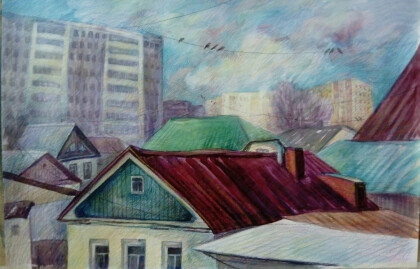 Солнце на крышах