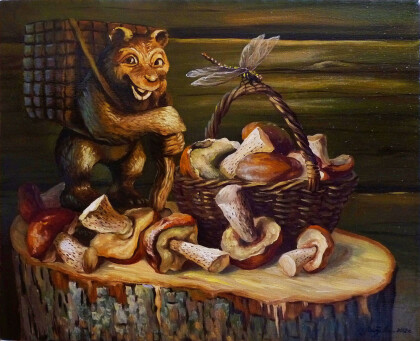 Натюрморт с грибами