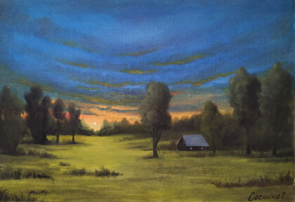 Вечернее зарево.